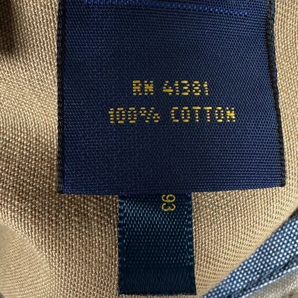 Polo Ralph Lauren Pants Mens 40X30 Tan Khaki Classic Fit Chino Straight Leg Logo
